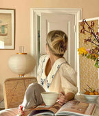Rice Paper | Floor Lamp, Japanese Paper Lantern Standing Lamp, Japandi Floor Light for Living Room