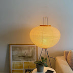 Rice Paper | Floor Lamp, Japanese Paper Lantern Standing Lamp, Japandi Floor Light for Living Room