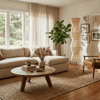 Rice Paper | Floor Lamp, Japanese Paper Lantern Standing Lamp, Japandi Floor Light for Living Room