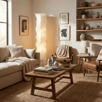 Rice Paper | Floor Lamp, Japanese Paper Lantern Standing Lamp, Japandi Floor Light for Living Room
