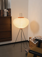 Rice Paper | Floor Lamp, Japanese Paper Lantern Standing Lamp, Japandi Floor Light for Living Room