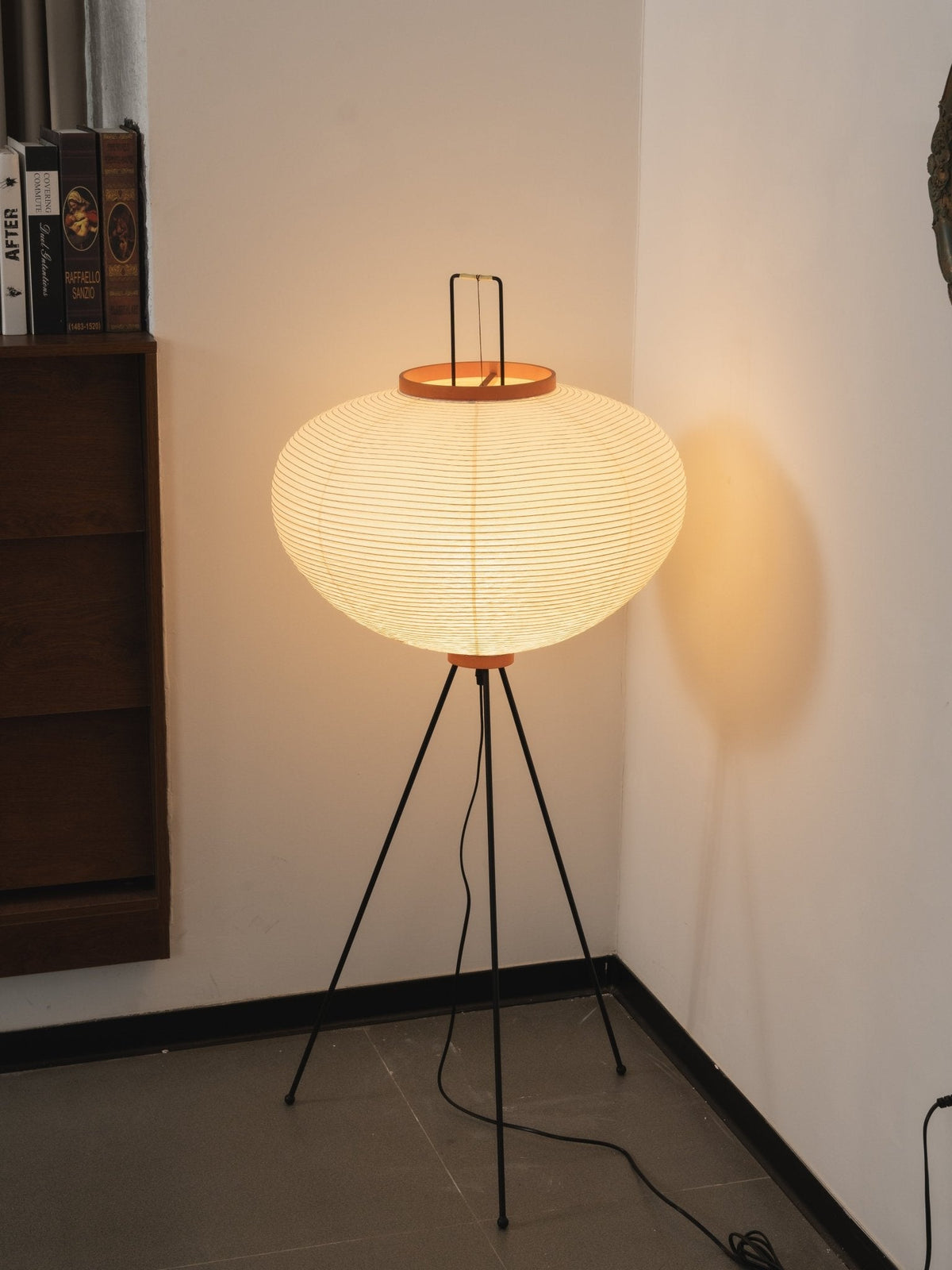 Rice Paper | Floor Lamp, Japanese Paper Lantern Standing Lamp, Japandi Floor Light for Living Room