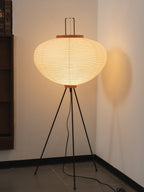 Rice Paper | Floor Lamp, Japanese Paper Lantern Standing Lamp, Japandi Floor Light for Living Room