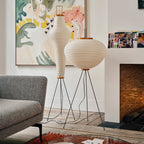 Rice Paper | Floor Lamp, Japanese Paper Lantern Standing Lamp, Japandi Floor Light for Living Room