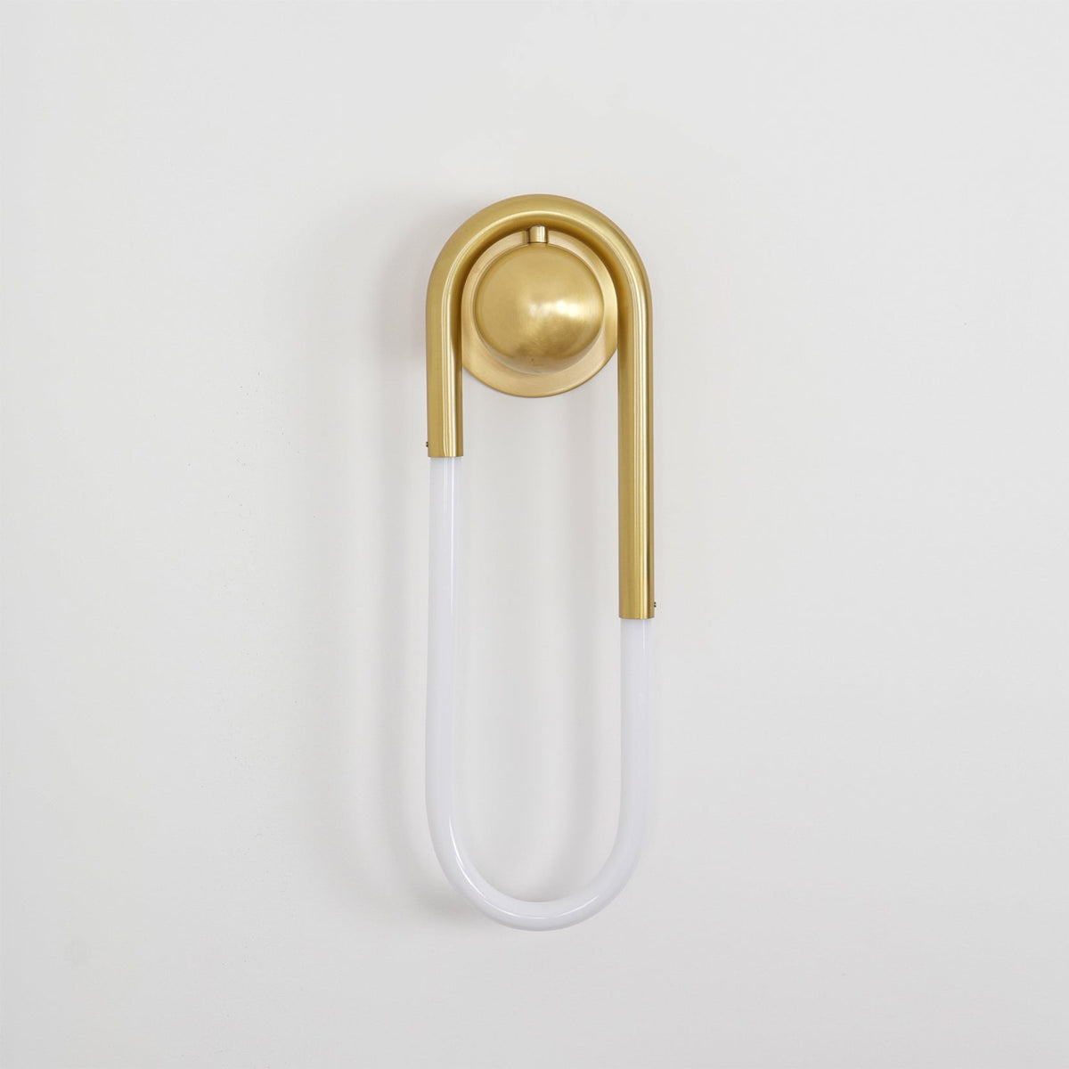 Rudi Loop | Modern LED Wall Sconce, Brass Loop Wall Light for Bedroom, Hallway and Staircase