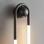 Rudi Loop | Modern LED Wall Sconce, Brass Loop Wall Light for Bedroom, Hallway and Staircase