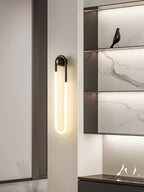 Rudi Loop | Modern LED Wall Sconce, Brass Loop Wall Light for Bedroom, Hallway and Staircase