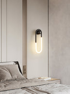 Rudi Loop | Modern LED Wall Sconce, Brass Loop Wall Light for Bedroom, Hallway and Staircase