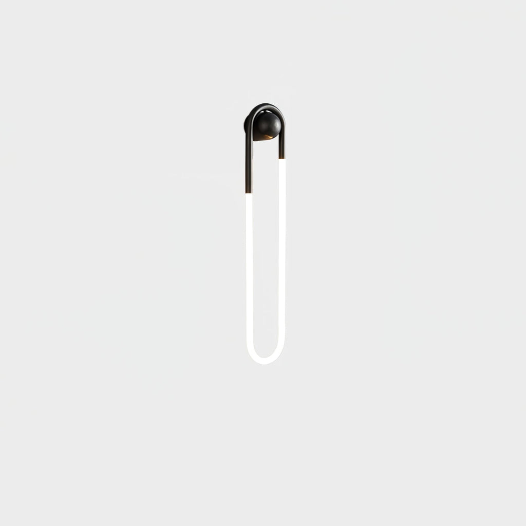 Rudi Loop | Modern LED Wall Sconce, Brass Loop Wall Light for Bedroom, Hallway and Staircase