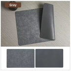 Saddle | Faux Leather Placemats, Double Sided Heat Resistant Waterproof Table Mats, Set of 4 or 6