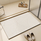 Mira | Quick Dry Bath Mat, Super Absorbent Thin Bathroom Rug, Non Slip Low Profile Shower Mat