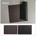 Saddle | Faux Leather Placemats, Double Sided Heat Resistant Waterproof Table Mats, Set of 4 or 6