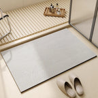 Mira | Quick Dry Bath Mat, Super Absorbent Thin Bathroom Rug, Non Slip Low Profile Shower Mat
