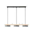 Sienna Bird | Linear Pendant Light with Birds, Wood LED Kitchen Island Chandelier, Dimmable Options