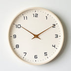 Linden | Minimalist Wooden Wall Clock, Silent Non Ticking Quartz Clock for Kitchen and Bedroom