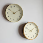 Linden | Minimalist Wooden Wall Clock, Silent Non Ticking Quartz Clock for Kitchen and Bedroom