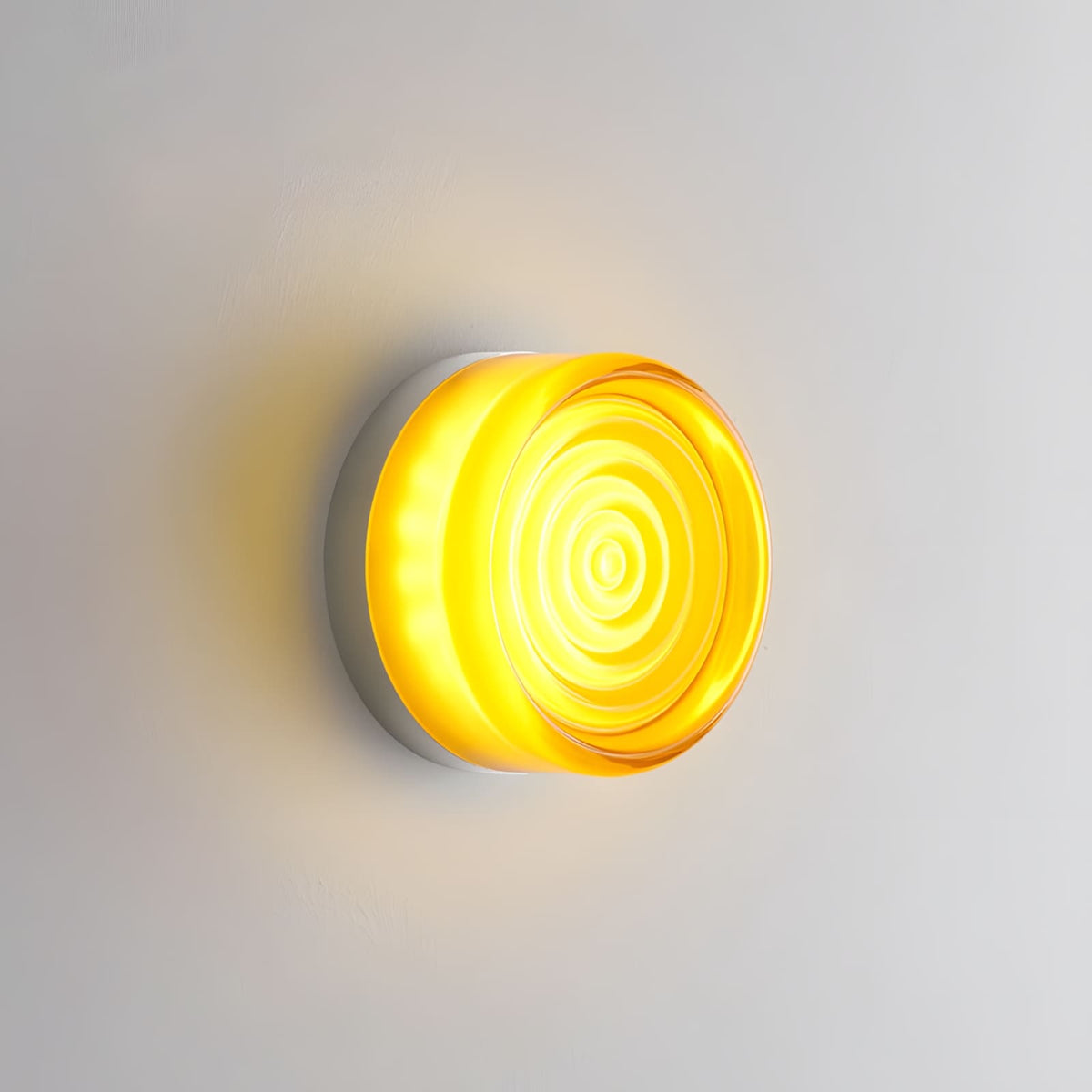 Lens | Glass Wall Sconce, Modern Vanity Wall Light in White, Amber, Smoke or Green