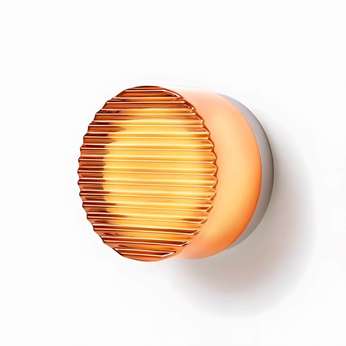Lens | Glass Wall Sconce, Modern Vanity Wall Light in White, Amber, Smoke or Green