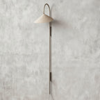 Calla | Plug In Wall Sconce, Large Sculptural Wall Lamp in Black or Beige
