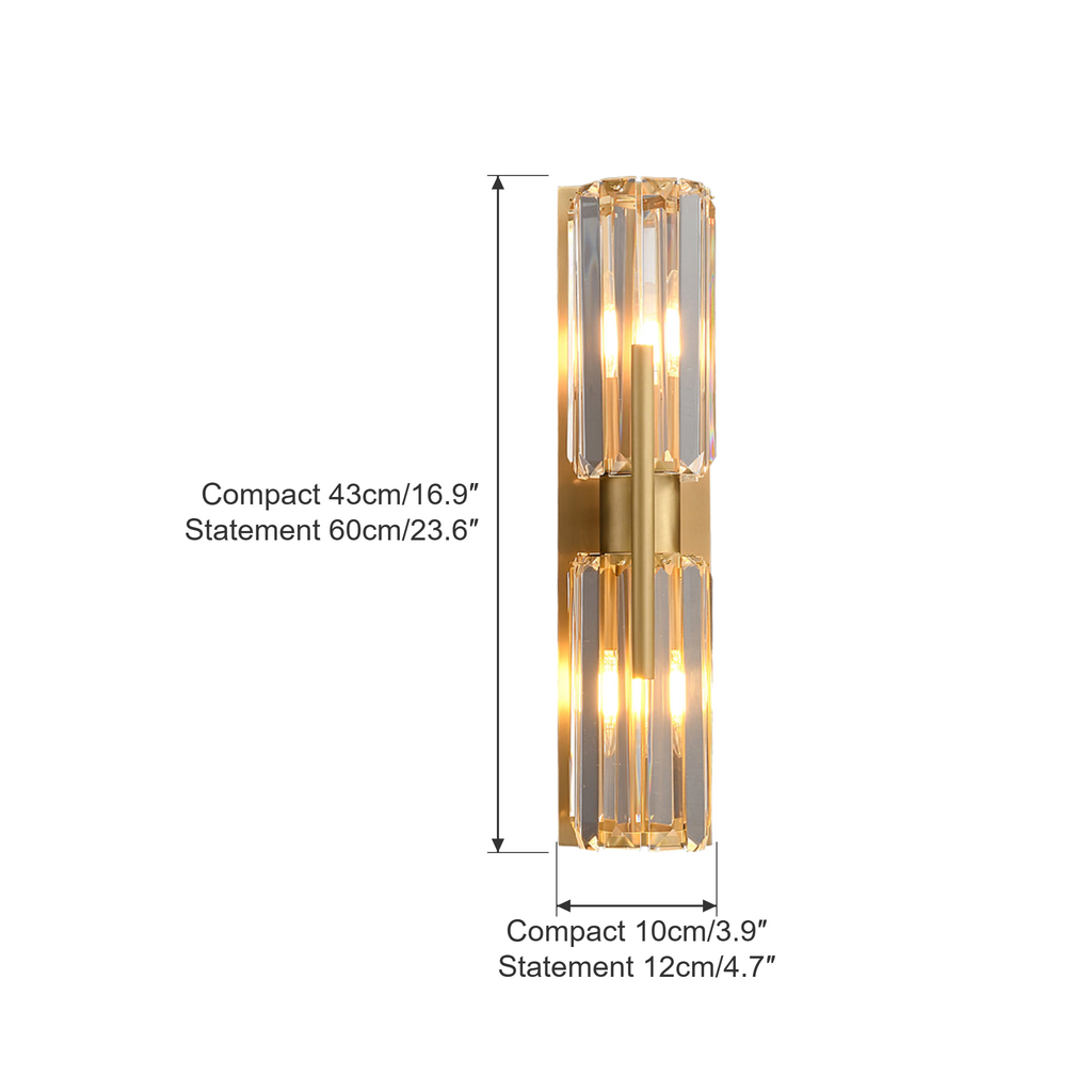 Bepuzz wall sconce dimensions