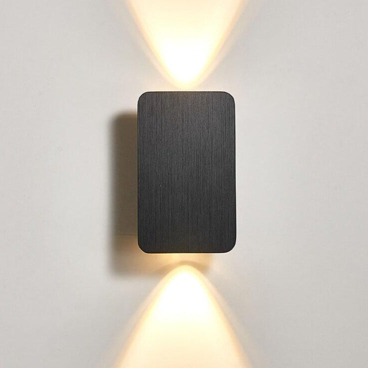 Everend | Flat Panel LED Wall Sconce, Up Down Indoor Wall Light, Minimalist Wall Lamp for Hallway