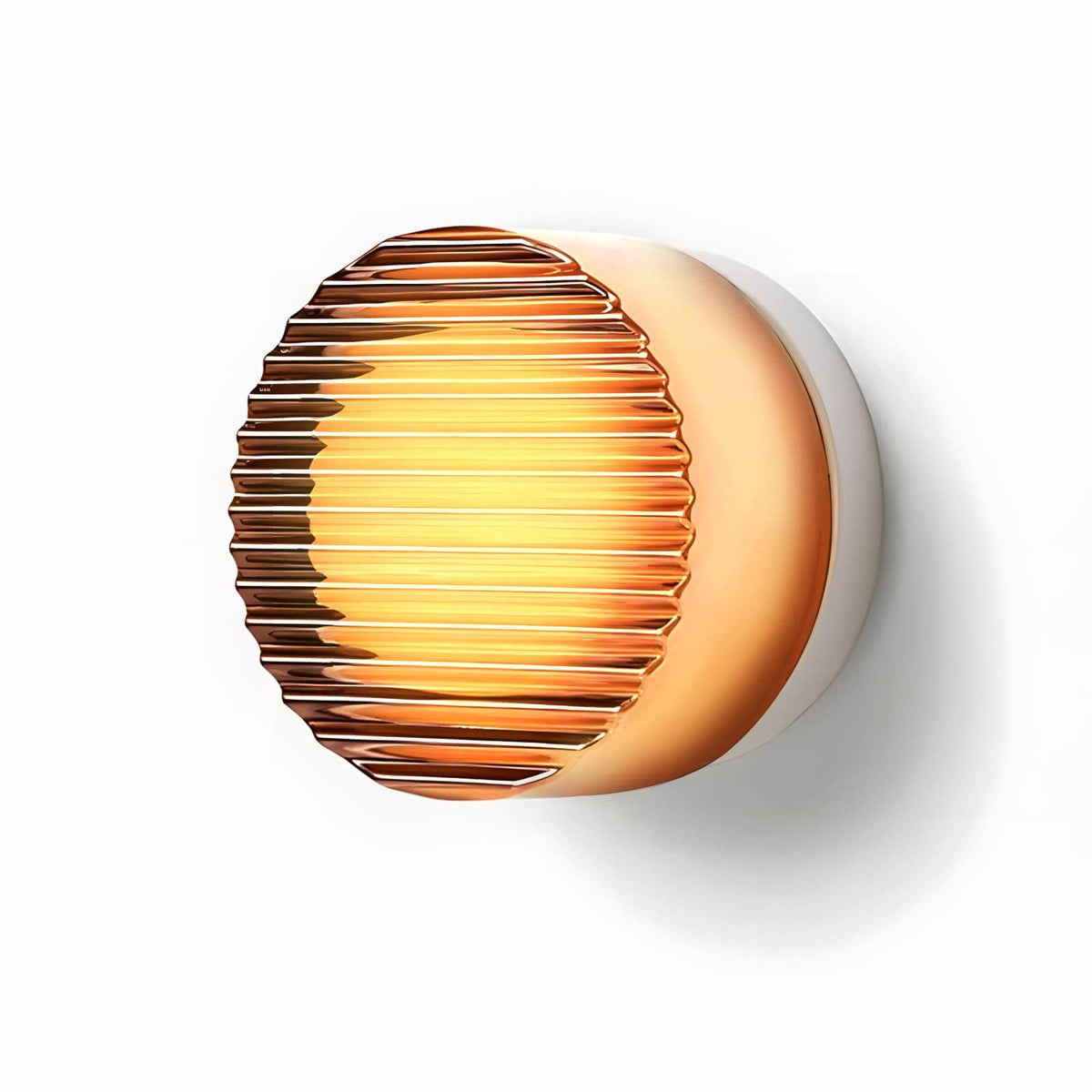 Lens | Glass Wall Sconce, Modern Vanity Wall Light in White, Amber, Smoke or Green