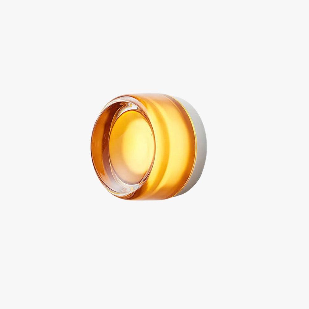 Lens | Glass Wall Sconce, Modern Vanity Wall Light in White, Amber, Smoke or Green