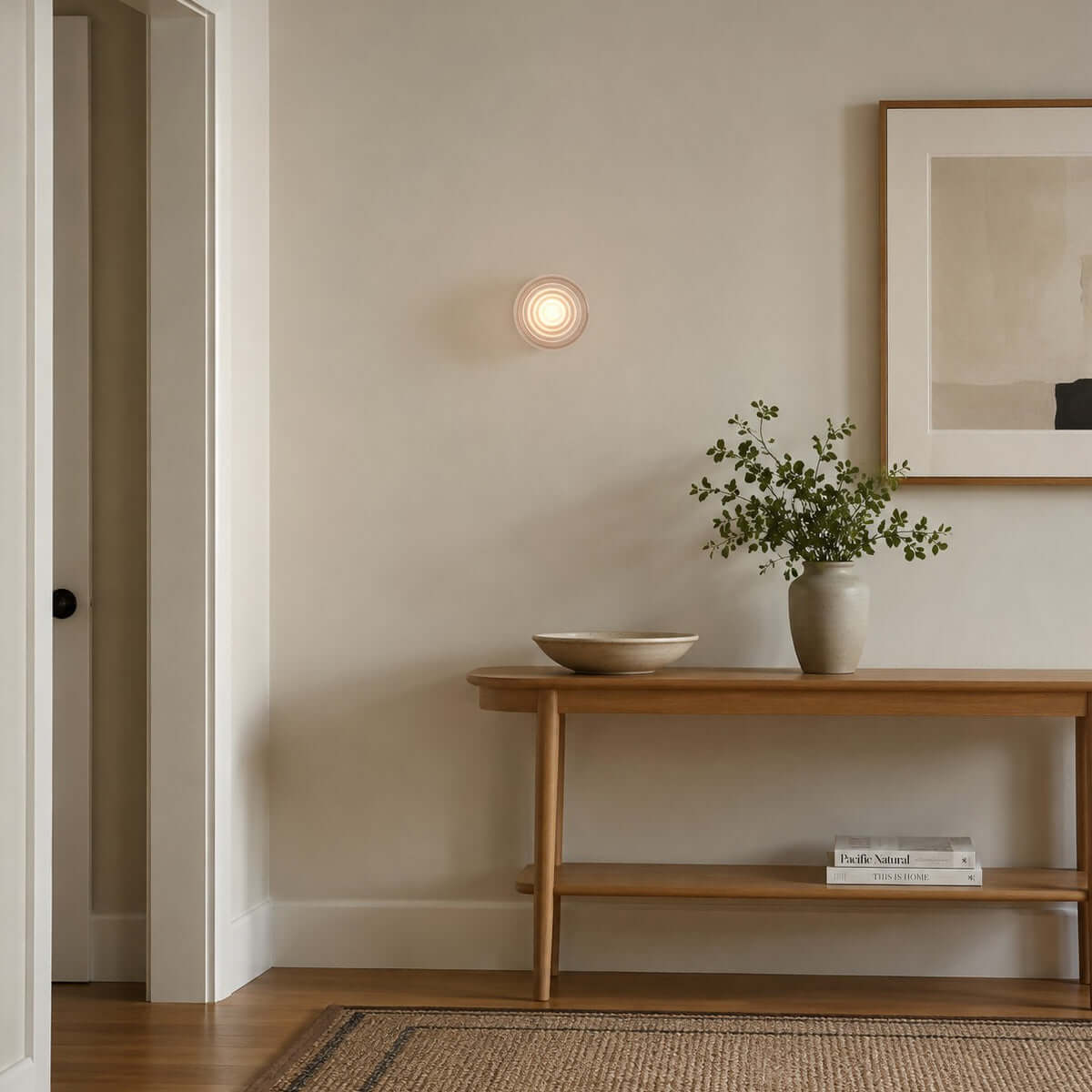 Lens | Glass Wall Sconce, Modern Vanity Wall Light in White, Amber, Smoke or Green