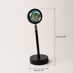 Ember sunset lamp dimensions: 23 cm (9.06 in) high, 8 cm (3.15 in) wide