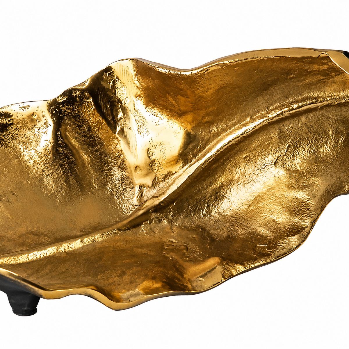 Fern | Decorative Tray, Gold Leaf Catchall, Jewelry and Key Tray for Coffee Table and Console