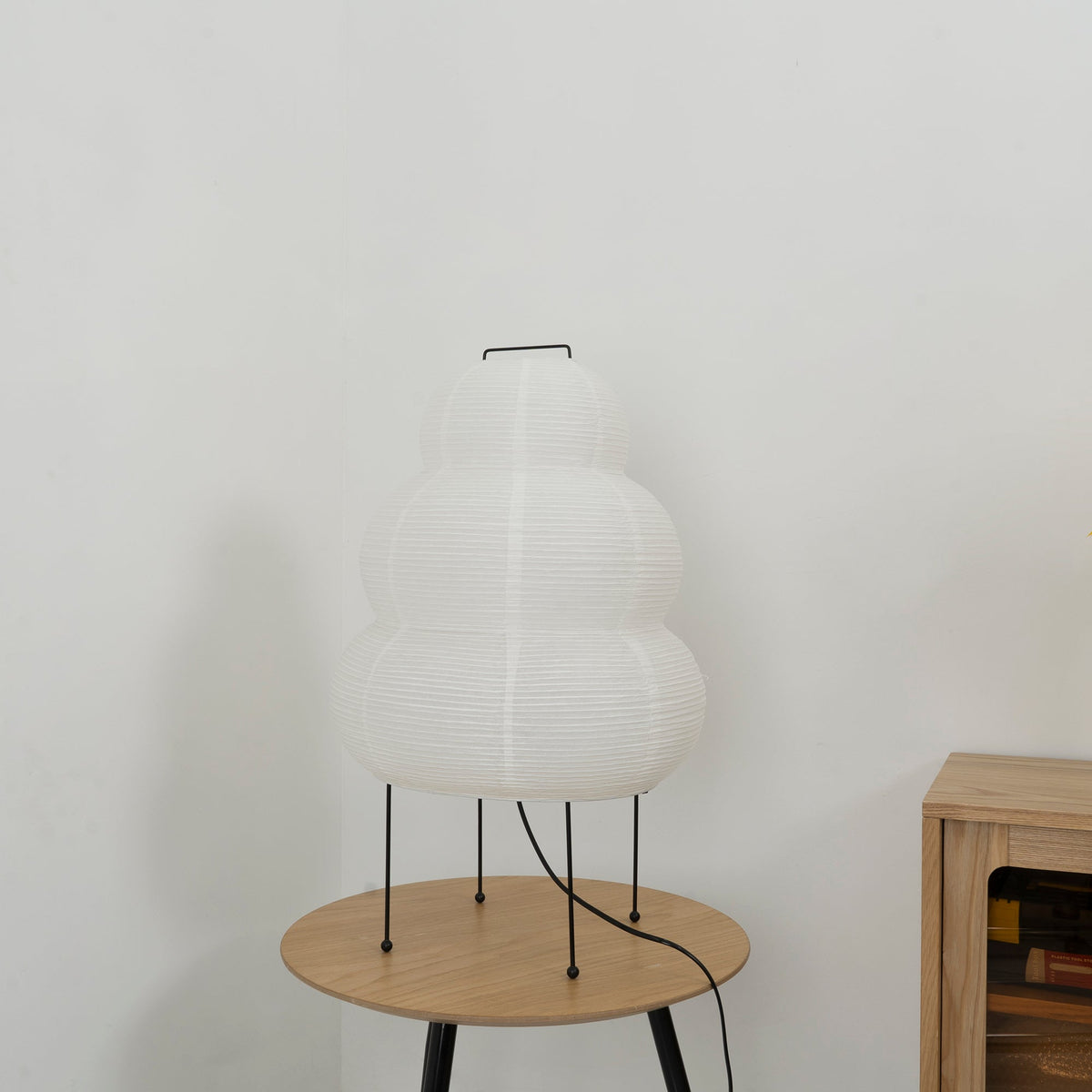 Gifu | Rice Paper Table Lamp, Japanese Paper Lantern Lamp, Handmade Japandi Bedside and Desk Lamp