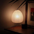 Gifu | Rice Paper Table Lamp, Japanese Paper Lantern Lamp, Handmade Japandi Bedside and Desk Lamp