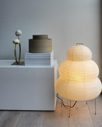 Gifu | Rice Paper Table Lamp, Japanese Paper Lantern Lamp, Handmade Japandi Bedside and Desk Lamp