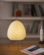 Gifu | Rice Paper Table Lamp, Japanese Paper Lantern Lamp, Handmade Japandi Bedside and Desk Lamp