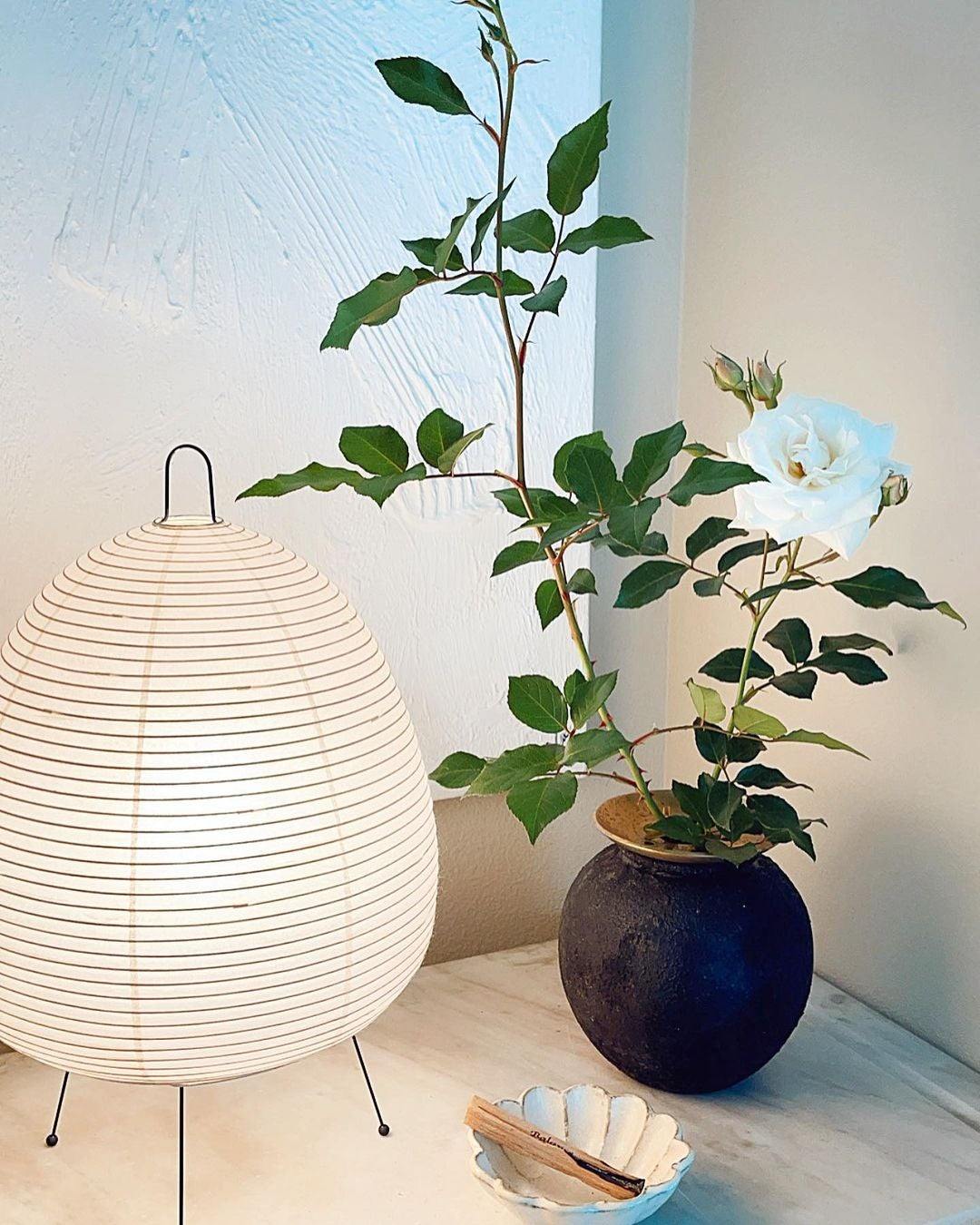 Gifu | Rice Paper Table Lamp, Japanese Paper Lantern Lamp, Handmade Japandi Bedside and Desk Lamp
