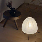 Gifu | Rice Paper Table Lamp, Japanese Paper Lantern Lamp, Handmade Japandi Bedside and Desk Lamp