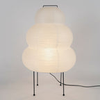 Gifu | Rice Paper Table Lamp, Japanese Paper Lantern Lamp, Handmade Japandi Bedside and Desk Lamp