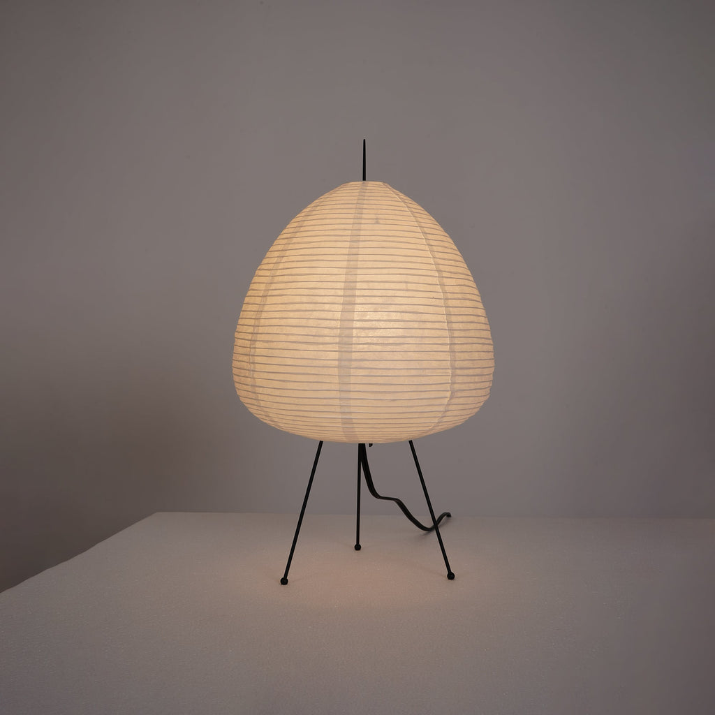 Gifu | Rice Paper Table Lamp, Japanese Paper Lantern Lamp, Handmade Japandi Bedside and Desk Lamp