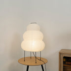 Gifu | Rice Paper Table Lamp, Japanese Paper Lantern Lamp, Handmade Japandi Bedside and Desk Lamp