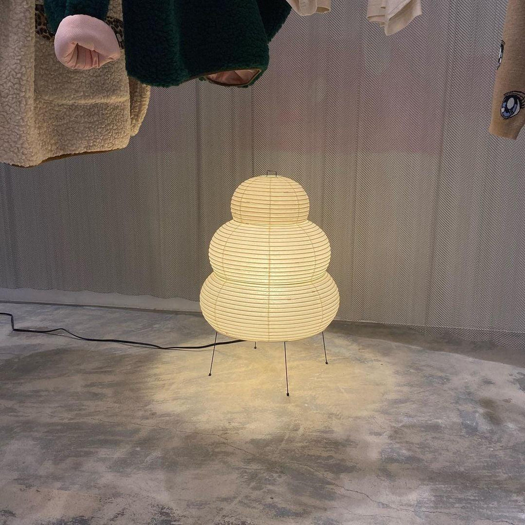 Gifu | Rice Paper Table Lamp, Japanese Paper Lantern Lamp, Handmade Japandi Bedside and Desk Lamp