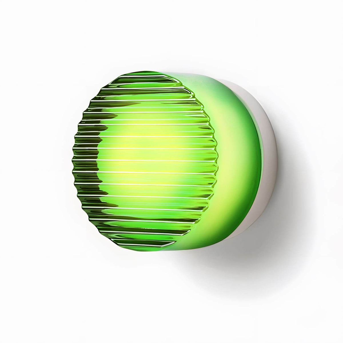 Lens | Glass Wall Sconce, Modern Vanity Wall Light in White, Amber, Smoke or Green