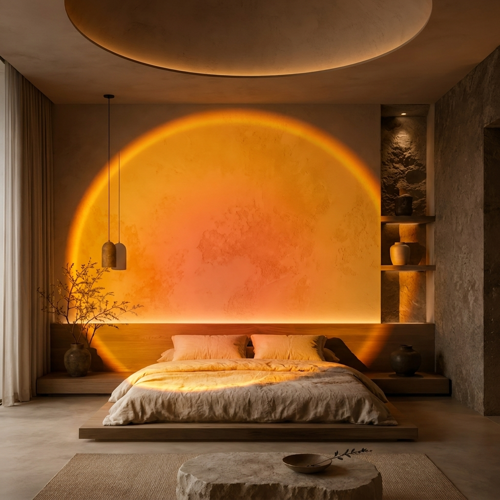 Ember | Sunset Lamp, LED Sunset Projection Light with 16 Colors, USB Mood Lamp