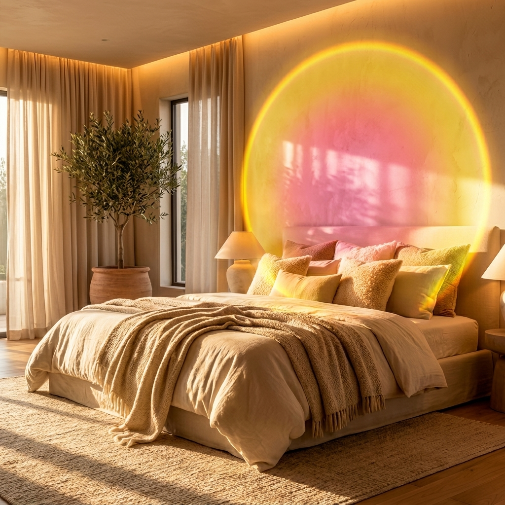 Ember | Sunset Lamp, LED Sunset Projection Light with 16 Colors, USB Mood Lamp
