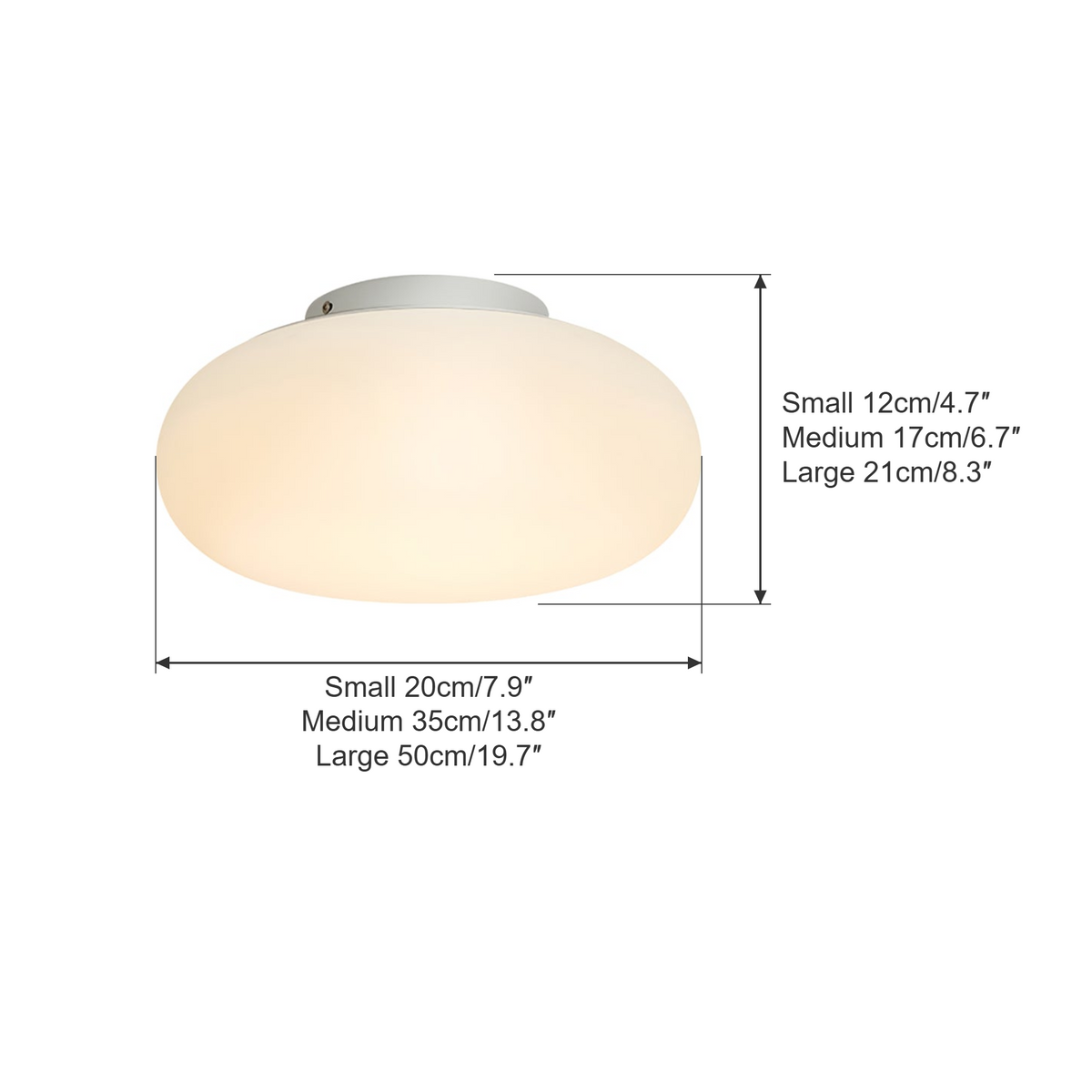 Maga ceiling light dimensions
