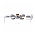 Nova Branch ceiling light dimensions: 86 cm (33.9 in) wide, 17 cm (6.7 in) high