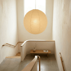 Tsuki | Paper Lantern Pendant Light, Japanese Washi Globe Hanging Lamp, 11 Sizes