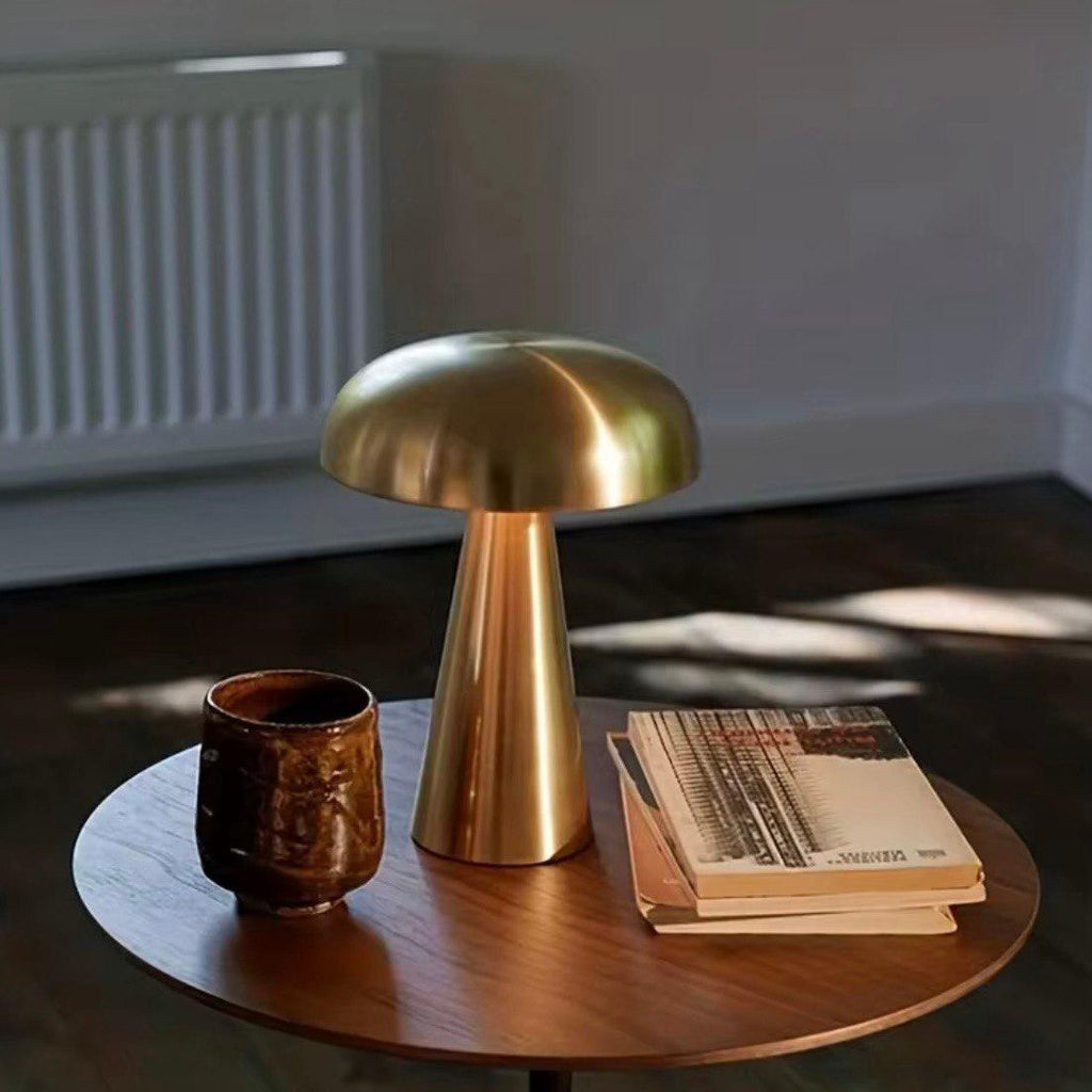 Yokohama | Cordless Mushroom Table Lamp for Bedside and Dining