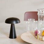 Yokohama | Cordless Mushroom Table Lamp for Bedside and Dining