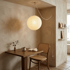 Tsuki | Paper Lantern Pendant Light, Japanese Washi Globe Hanging Lamp, 11 Sizes