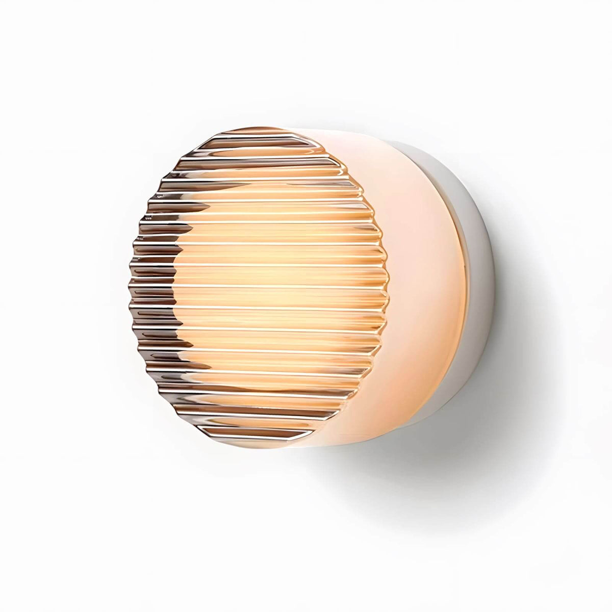 Lens | Glass Wall Sconce, Modern Vanity Wall Light in White, Amber, Smoke or Green